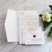 White Invitation Card Rectangle Hard Cover Invitation With Envelope Beautiful Invitation 